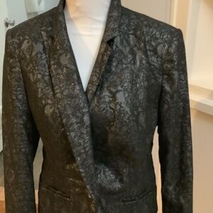 Worthington Black Jacquard Blazer. Classic Black with a Business Woman feel